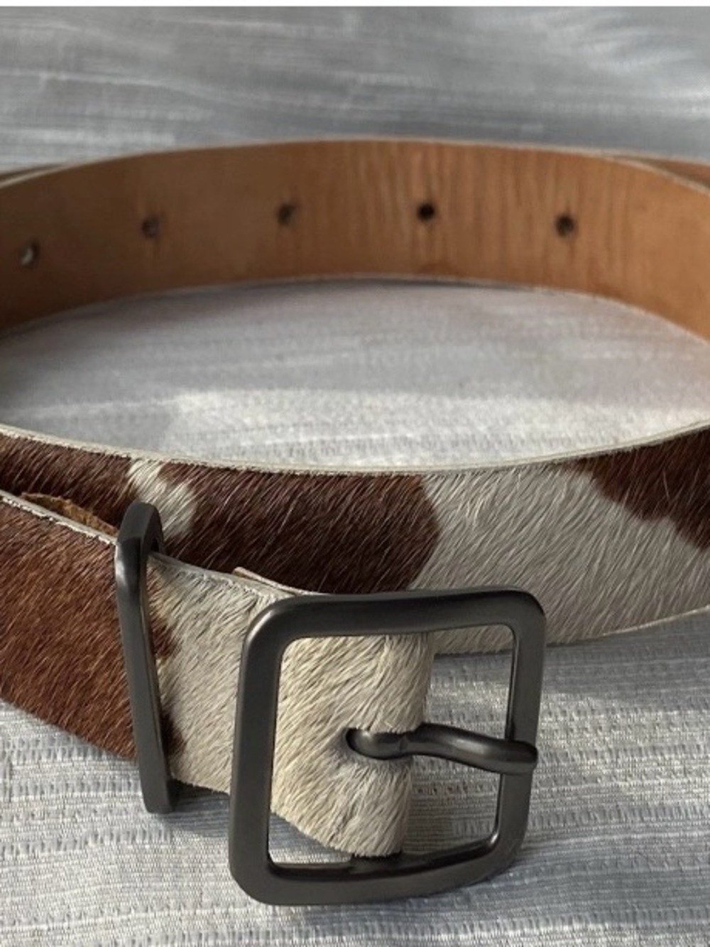 Banana Republic Vintage CowHair Belt Women’s Small 36” Excellent Condition
